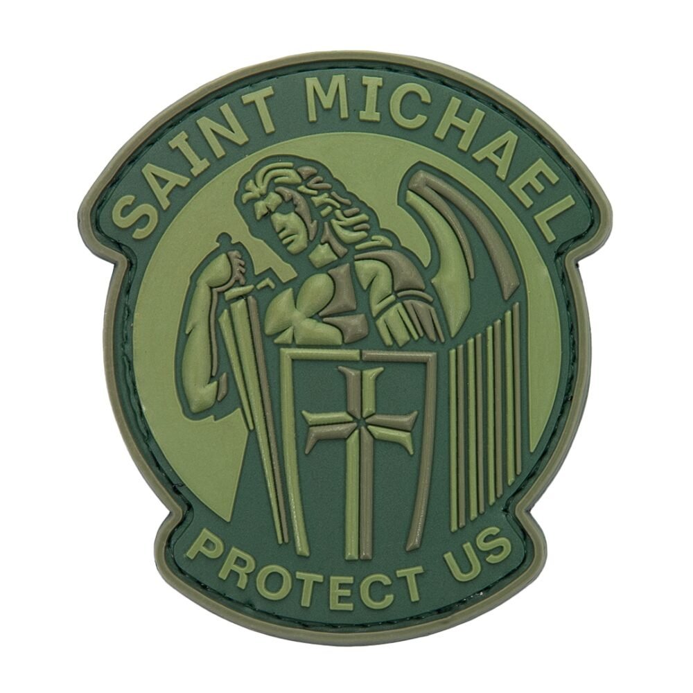 3D PVC SAINT MICHAEL PROTECT US JTG(R) Patch - Green