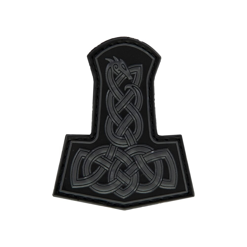 JTG Dragon Thors Hammer Patch, blackops / JTG 3D Rubber Patch