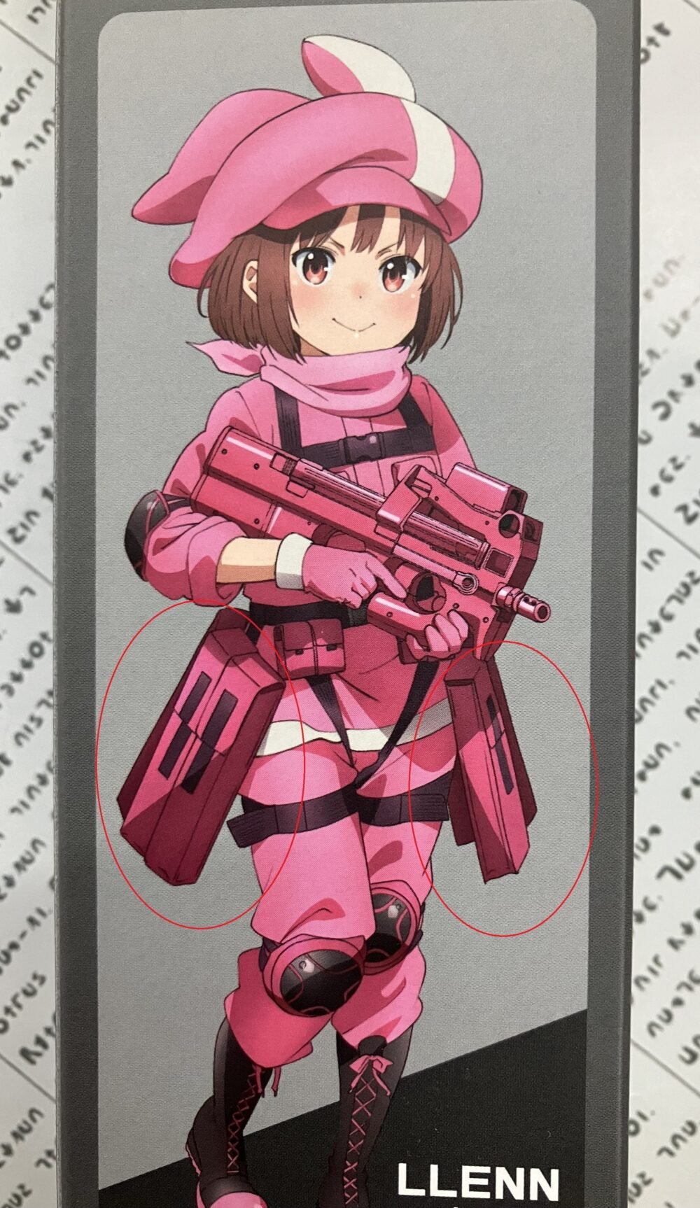 EastA LLENN (Gun Gale Online) P90 MOLLE Triple Magazine Pouch - Pink