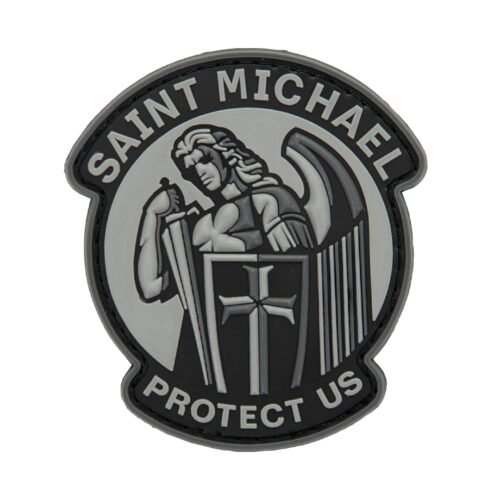 3D PVC SAINT MICHAEL PROTECT US JTG(R) Patch - Grey