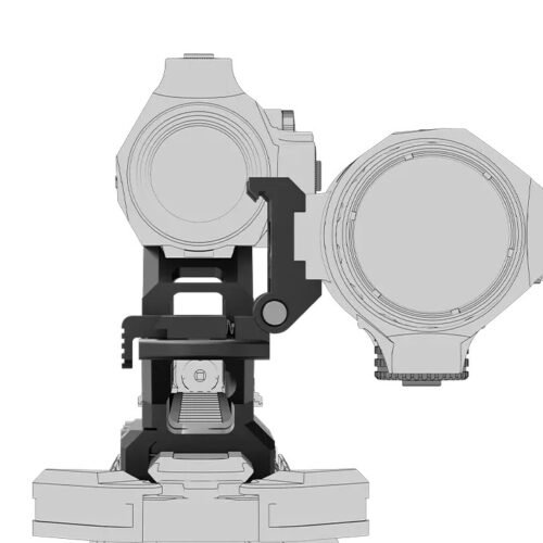 VO MAVERICK Red Dot and Magnifier 1-piece RIS Mount - Black