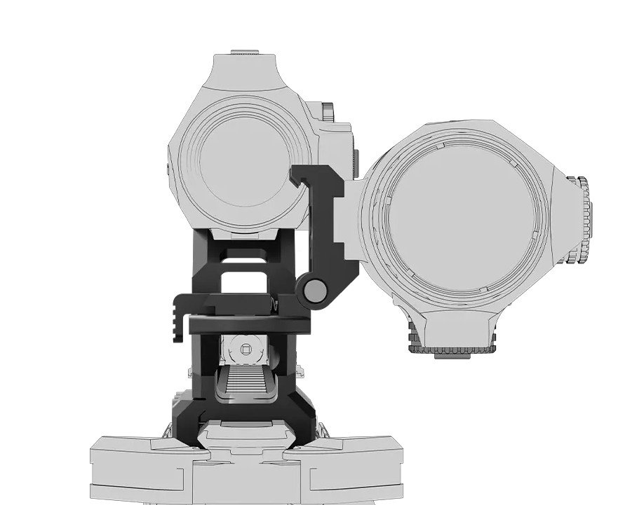 VO MAVERICK Red Dot and Magnifier 1-piece RIS Mount - Black