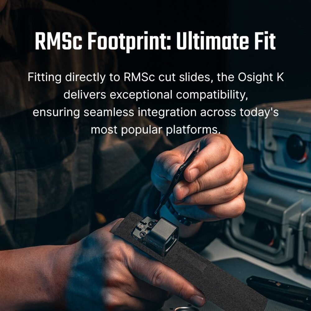 OLIGHT Osight K Red Dot Sight, RMR Footprint - Black