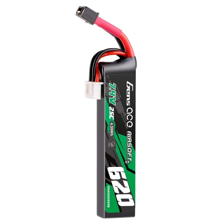 Gens ACE Li-Pol Battery 7.4V 620mAh, 25C, Mini T-Dean - AEP