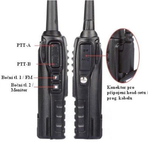 Baofeng UV-82 HP 8W (VHF,UHF) Radio - Black