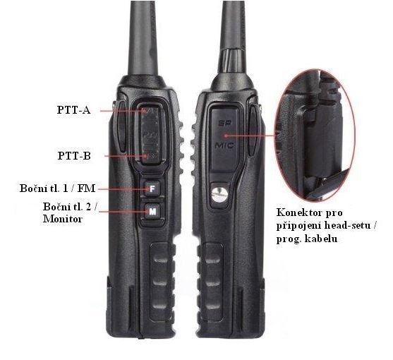 Baofeng UV-82 HP 8W (VHF,UHF) Radio - Black