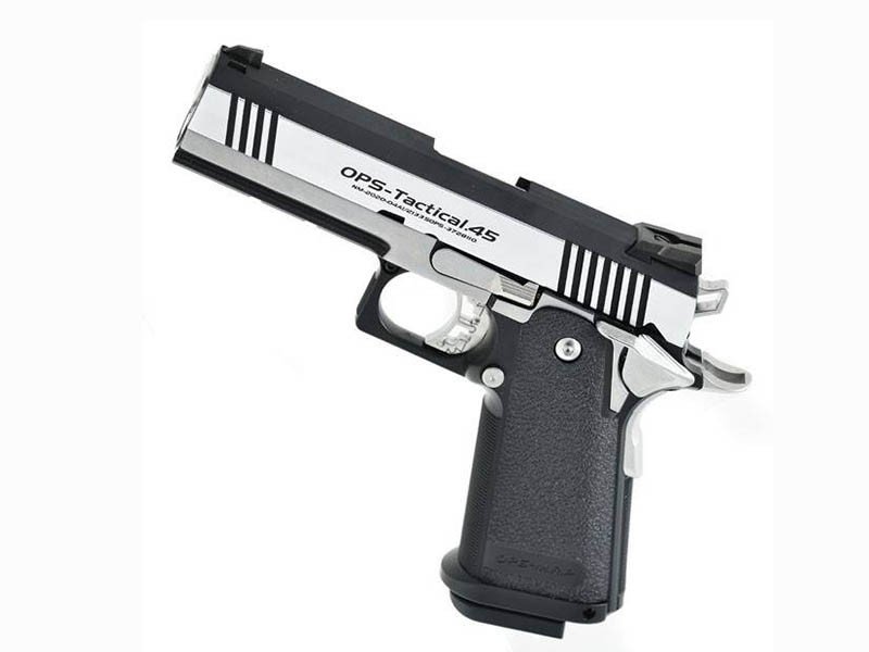 TM GBB gas pistol Hi-Capa 4.3 Custom - Silver (Dual Stainless)