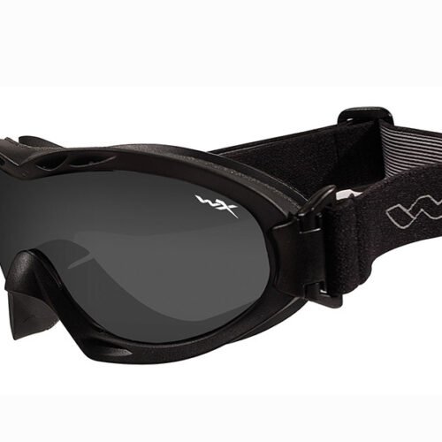 Goggles NERVE smoke grey  plus  clear/Matte black frame