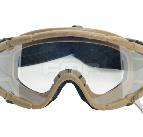FMA SI Tactical Ballistic Goggle (2 Visors) - Tan