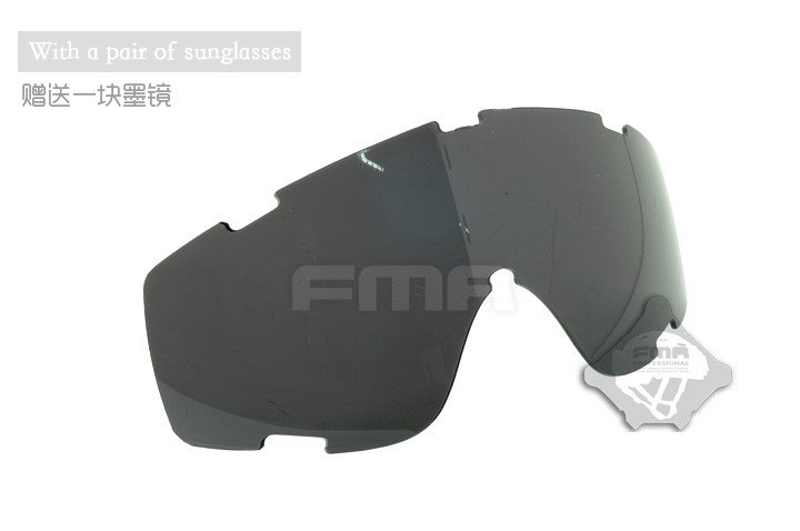 FMA SI Tactical Ballistic Goggle (2 Visors) - Tan