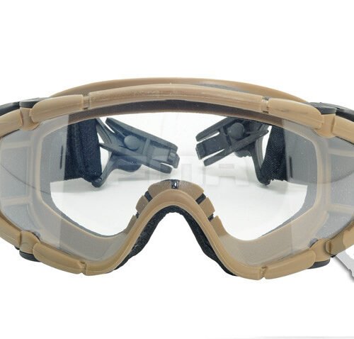 FMA SI Tactical Ballistic Goggle (2 Visors), Helmet Mount - Tan