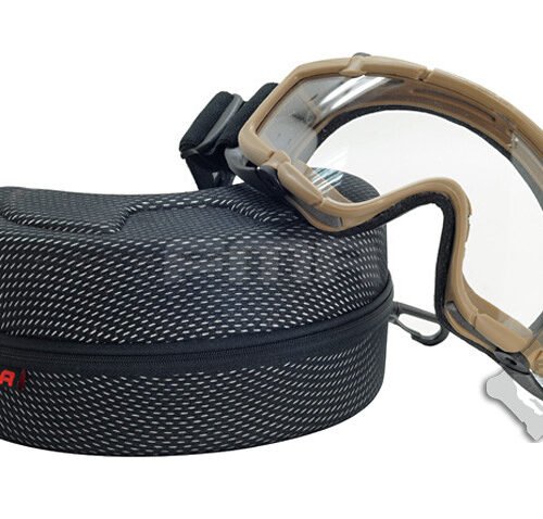 FMA SI Tactical Ballistic Goggle (2 Visors), Helmet Mount - Tan