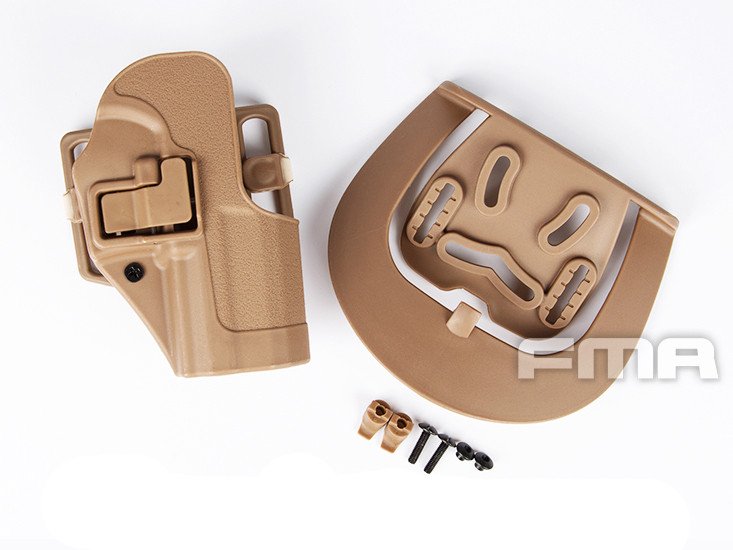 FMA CQC Serpa Belt Holster (USP, CZ-P09), Right Hand - Tan