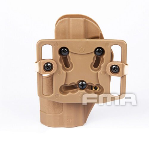 9536 FMA CQC Serpa Belt Holster (USP, CZ-P09), Right Hand - Tan
