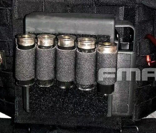 FMA Automatically Jacketed MOLLE Pistol Pouch for 4 Magazines - Tan