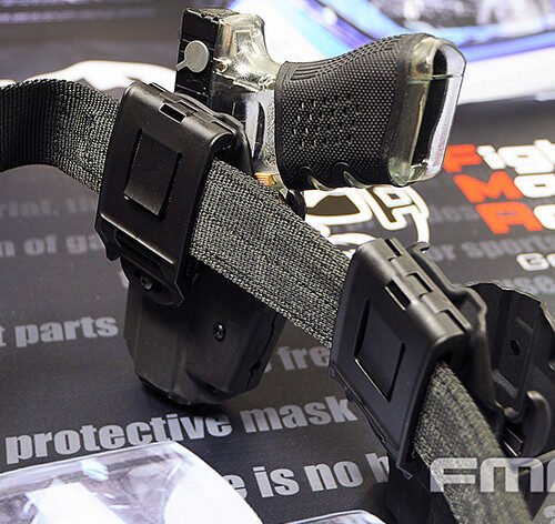 FMA Universal Belt Holster GLS 579, Right Hand - Black