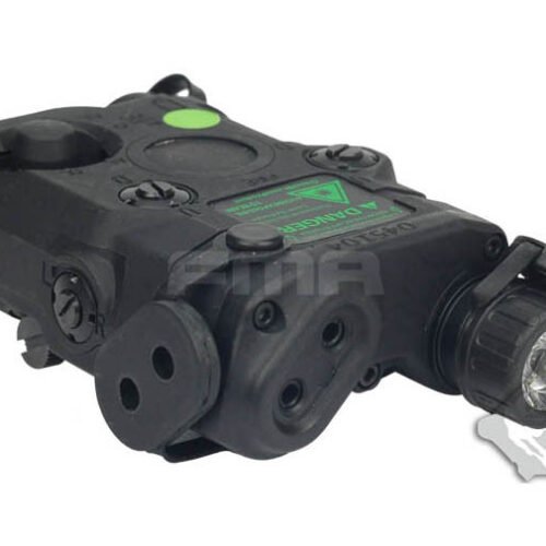 FMA AN/PEQ15 LA-5 Upgrade Version (LED Flashlight, Green / IR Laser) - Black