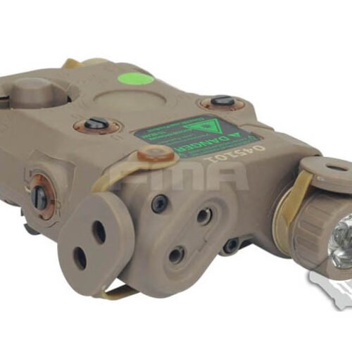 FMA AN/PEQ15 LA-5 Upgrade Version (LED Flashlight, Green / IR Laser) - Tan