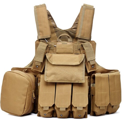 CIRAS MAR Tactical Vest 600D, TAN