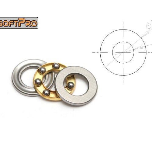 Axial bearing for sniper rifles spring guide