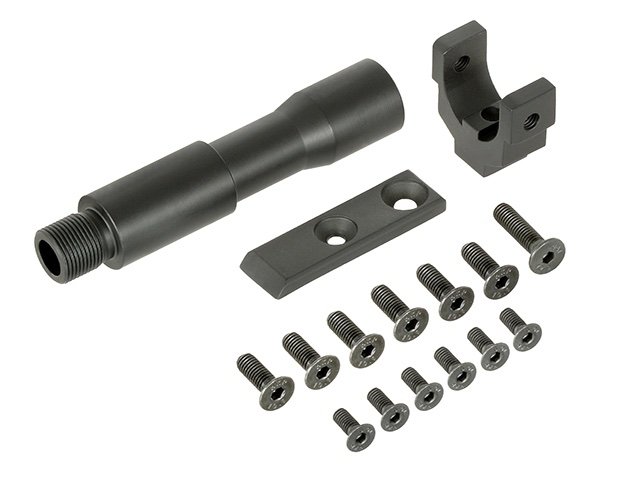 MLOCK 5 INCH HANDGUARD EXTENSION FOR SCAR-H AIRSOFT RIFLE - BLACK [DOUBLE BELL]