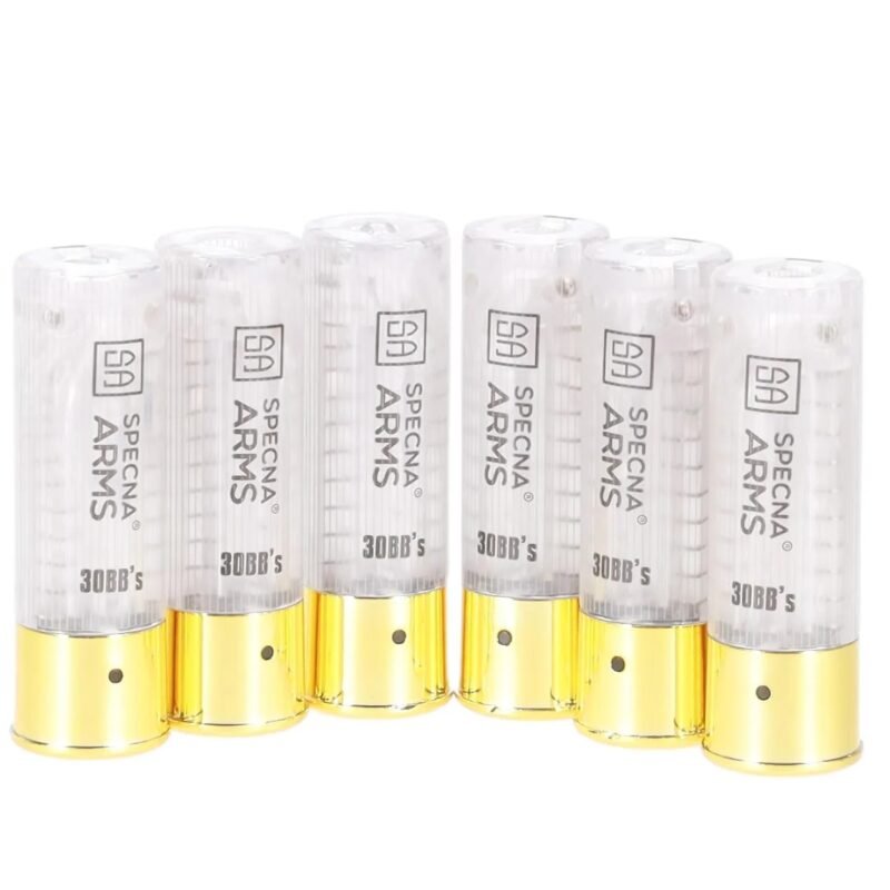 SA VAPOR(TM) Shotgun Cartridges 6-Pack, 30 BBs - Transparent