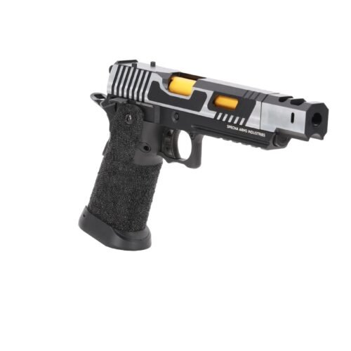 SA Hi-Capa SA-VGP20 VAPOR(TM) OR GBB Pistol - Silver / Black