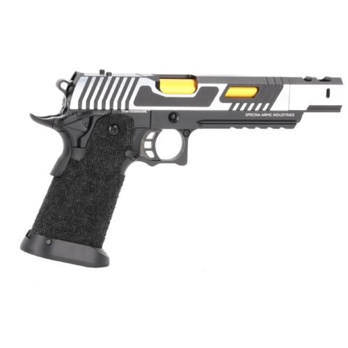 SA Hi-Capa SA-VGP20 VAPOR(TM) OR GBB Pistol - Silver / Black