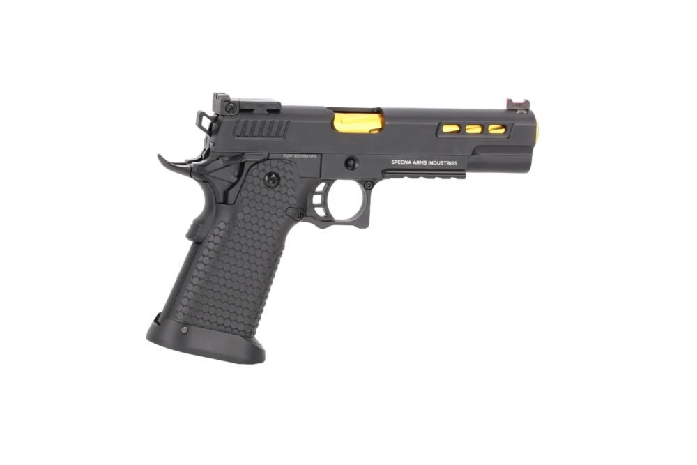 SA Hi-Capa SA-VGP06 VAPOR(TM) GBB Pistol - Black / Gold