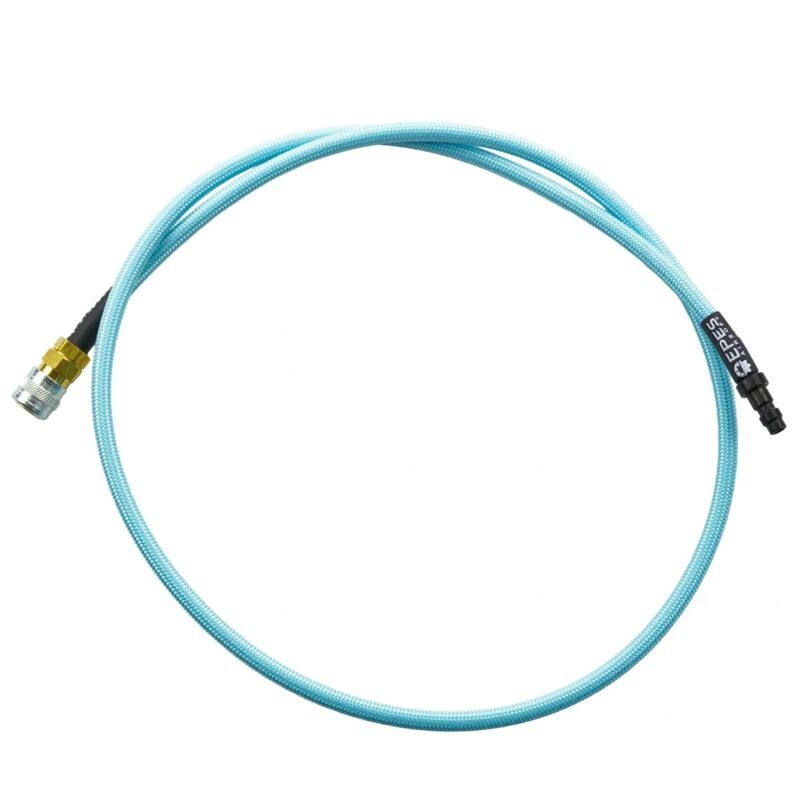 EPeS SlimLine HPA Hose with Braid, 100 cm - Ocean Blue