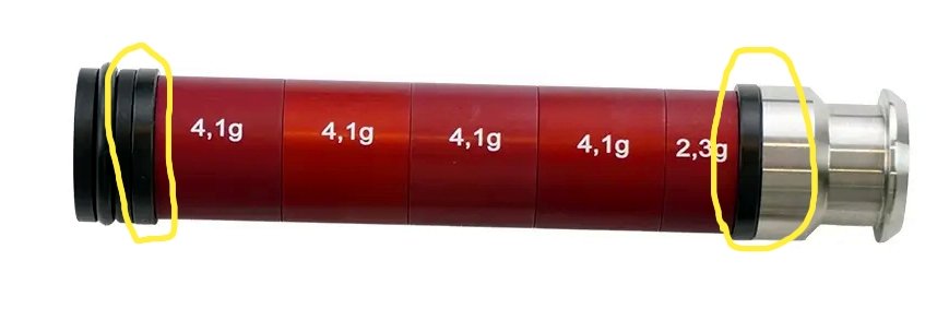 EPeS Sniper Piston Guide Rings, 22mm Cylinder - XL (21,90 mm)