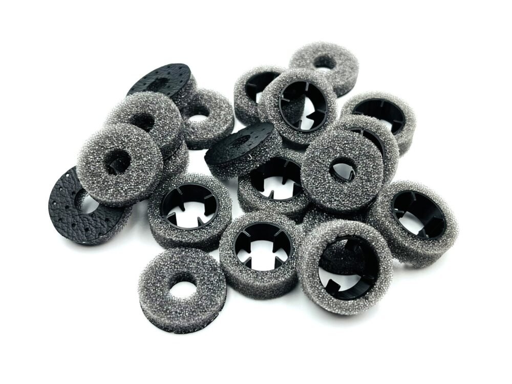 EPeS Sound Suppressor 38 x 180 mm with Inserts, Smooth - Black