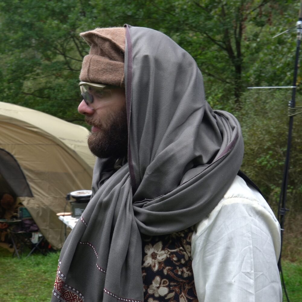 Original Woolen Throw PATOO - Black