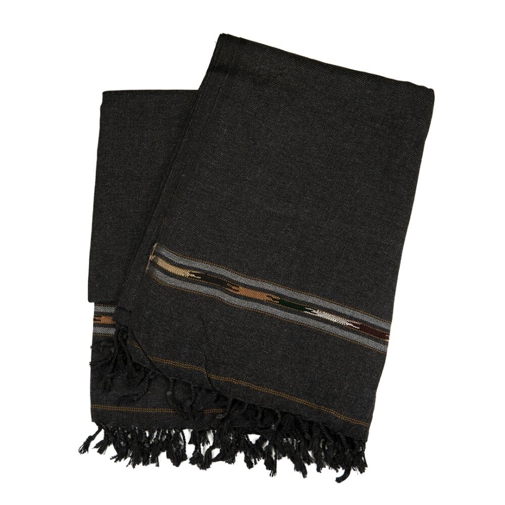 Original Woolen Throw PATOO - Dark Grey