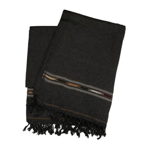 Original Woolen Throw PATOO - Dark Grey