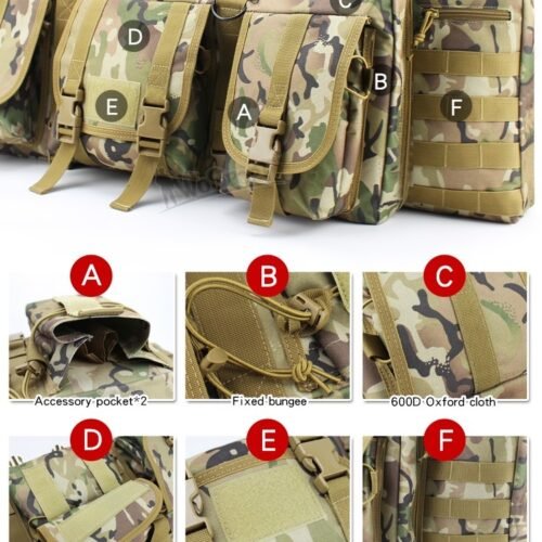 WST Transport Bag for 2 Weapons, 107 cm - Black