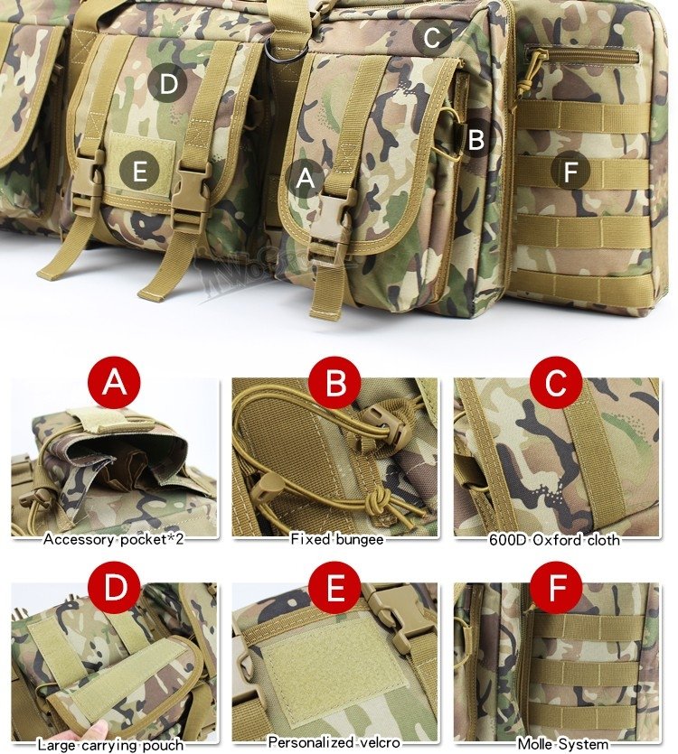 WST Transport Bag for 2 Weapons, 107 cm - Tan