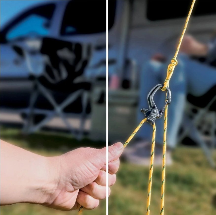 NITE IZE CamJam(TM) SlideLock(R) Rope Tightener Carbine, Size L - Black