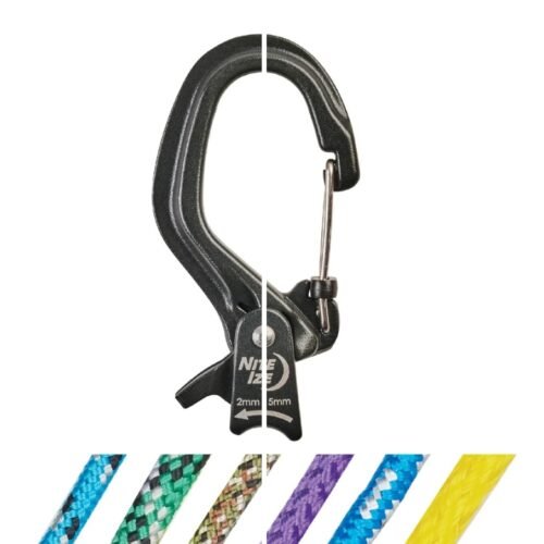 78650 NITE IZE CamJam(TM) SlideLock(R) Rope Tightener Carbine, Size S - Black