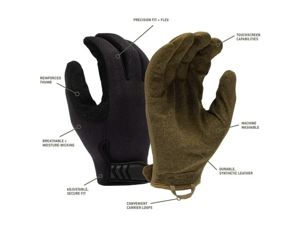 PYRAMEX VG Adjustable Operator Tactical Gloves - Black