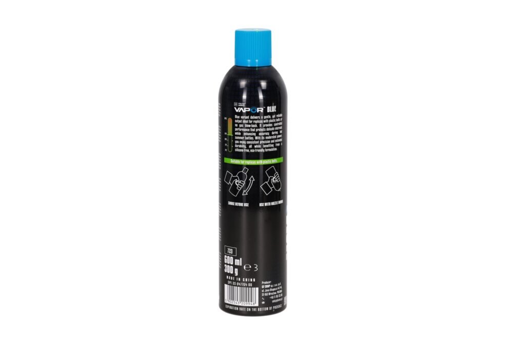 SA VAPOR(TM) Blue Airsoft Green Gas 117 PSI (600 ml) - Blue