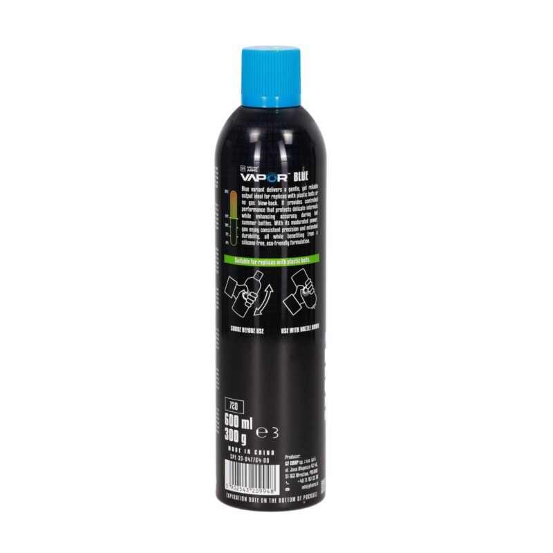 SA VAPOR(TM) Blue Airsoft Green Gas 117 PSI (600 ml) - Blue