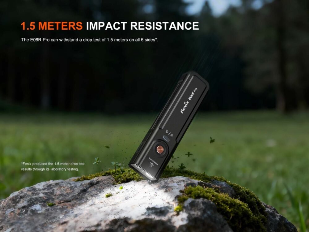 FENIX E06R PRO Rechargeable EDC Flashlight, 1600 lm - Black