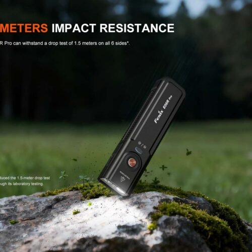 FENIX E06R PRO Rechargeable EDC Flashlight, 1600 lm - Black