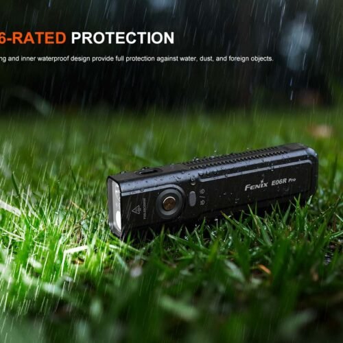 FENIX E06R PRO Rechargeable EDC Flashlight, 1600 lm - Black