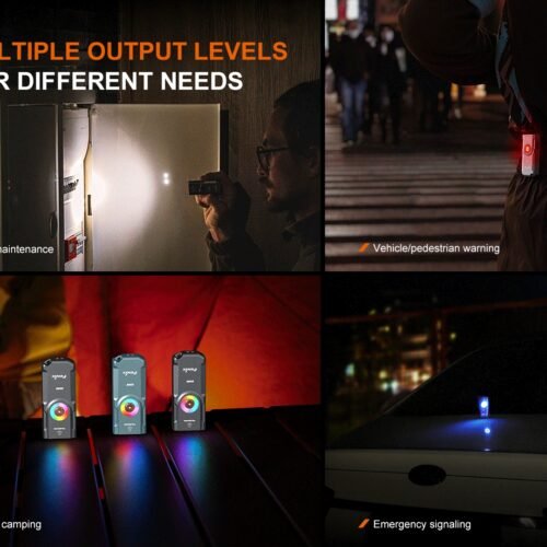 FENIX E06R Rechargeable EDC Flashlight, 700 lm - Gray