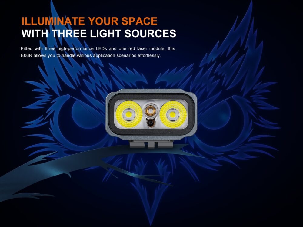 FENIX E06R Rechargeable EDC Flashlight, 700 lm - Gray