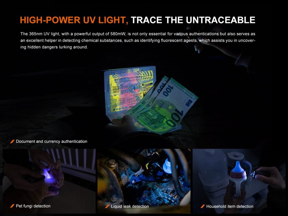 FENIX E06R Rechargeable EDC Flashlight, 700 lm - Gray