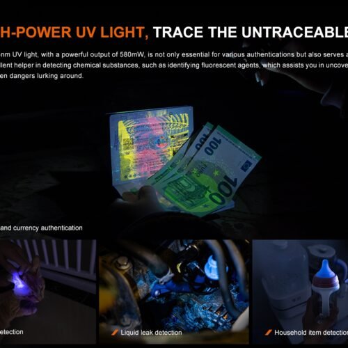 FENIX E06R Rechargeable EDC Flashlight, 700 lm - Gray