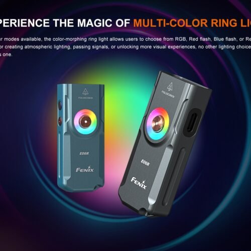 FENIX E06R Rechargeable EDC Flashlight, 700 lm - Gray